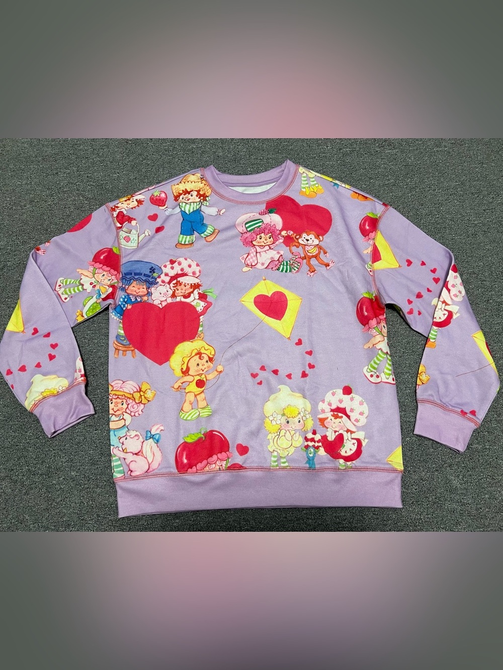 Strawberry shortcake Valentine’s Day Crewneck Sweatshirt Adult XS